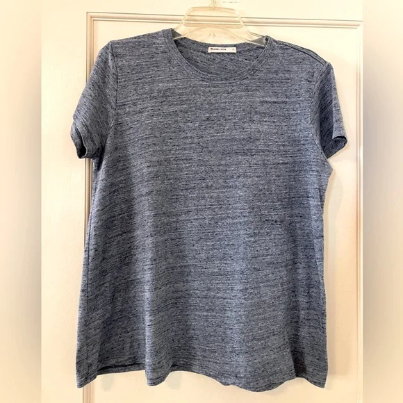 Marine Layer Signature Crew T-Shirt Grey L - Picture 2 of 7